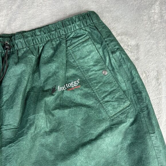 Frogg Toggs Rain Suit Pants Mens XXL  Green Waterproof Outerwear Zippered Ankles - Picture 4 of 13